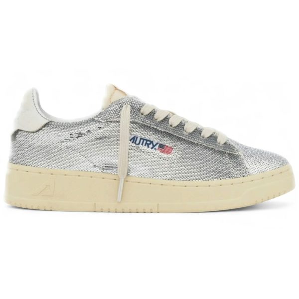 Autry Dallas Low Sparkling Silver White Sequins