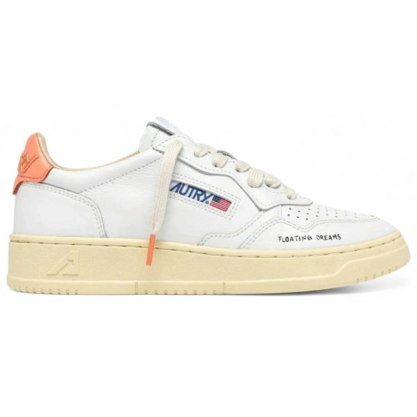 Autry Medalist DL White Peach Pink (Womens)