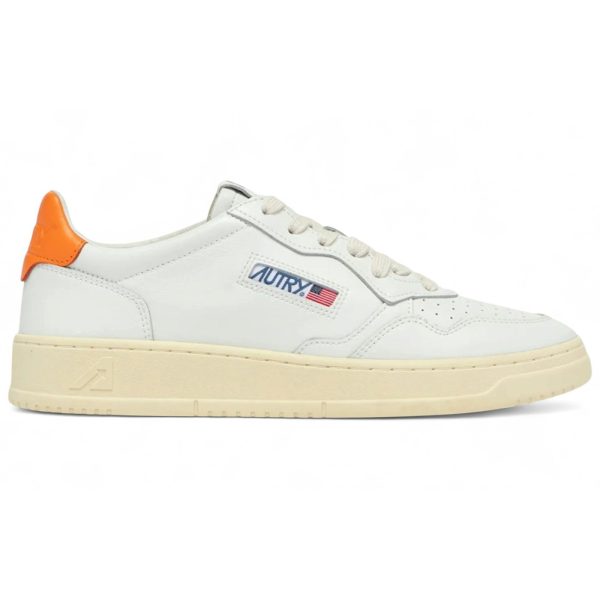 Autry Medalist LL White Parsimmon Orange