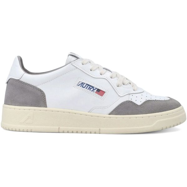 Autry Medalist Leather Low White Vapor