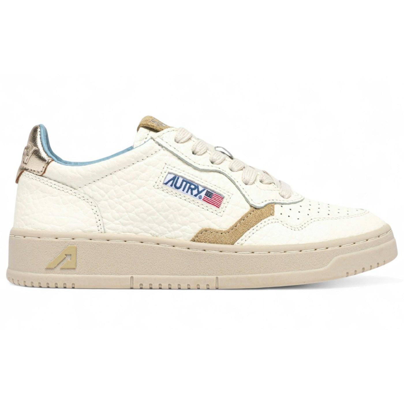 Autry Medalist Low Platinum Leather Soft Sponge (Womens) 3 Autry Medalist Low Platinum Leather Soft Sponge (Womens)