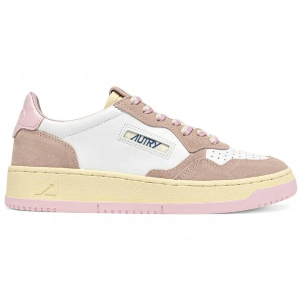 Autry Medalist Low White Blush Pink (Womens)