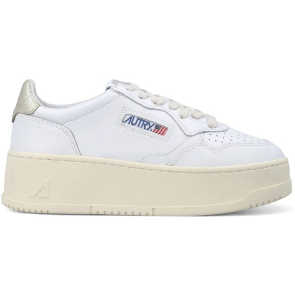Autry Medalist Platform Low Platinum White (Womens)