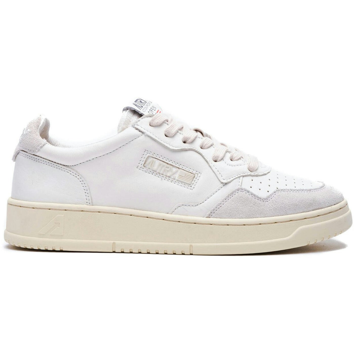 Autry Open Leather Low White 2 Autry Open Leather Low White