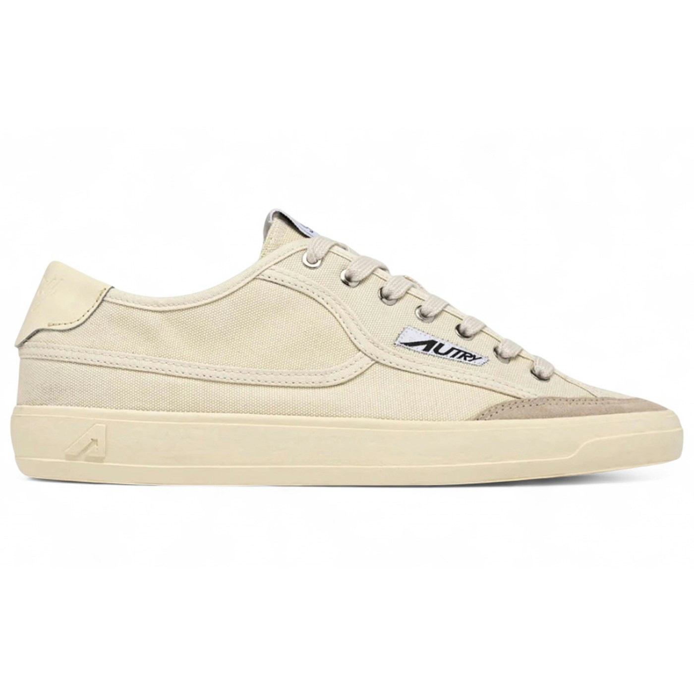 Autry Windscape Low Cream Canvas Suede