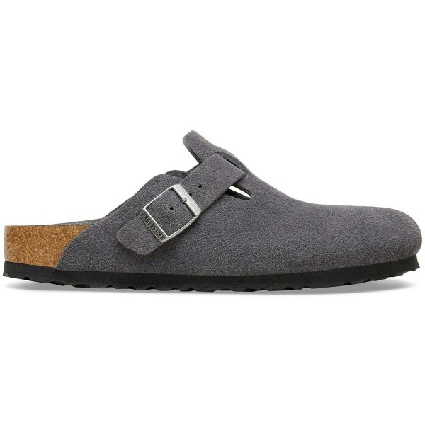 Birken Boston Soft Footbed Charcoal