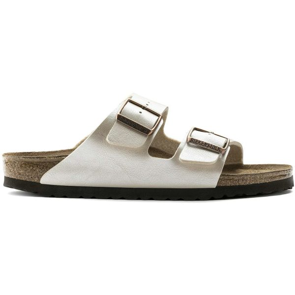 Birkenstock Arizona Birko-Flor Graceful Pearl White