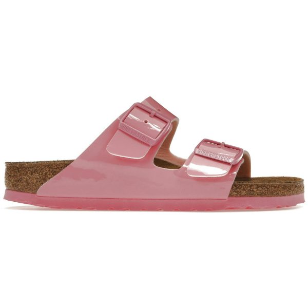 Birkenstock Arizona Birko-Flor Patent Candy Pink (Womens)
