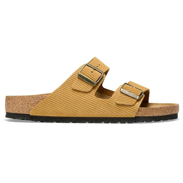 Birkenstock Arizona Embossed Corduroy Suede Cork Brown