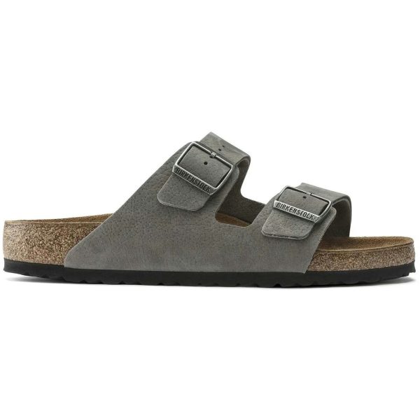 Birkenstock Arizona Nubuck Leather Desert Buck Whale Gray