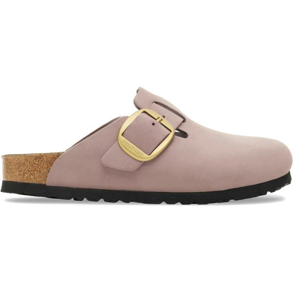 Birkenstock Boston Big Buckle Nubuck Faded Purple