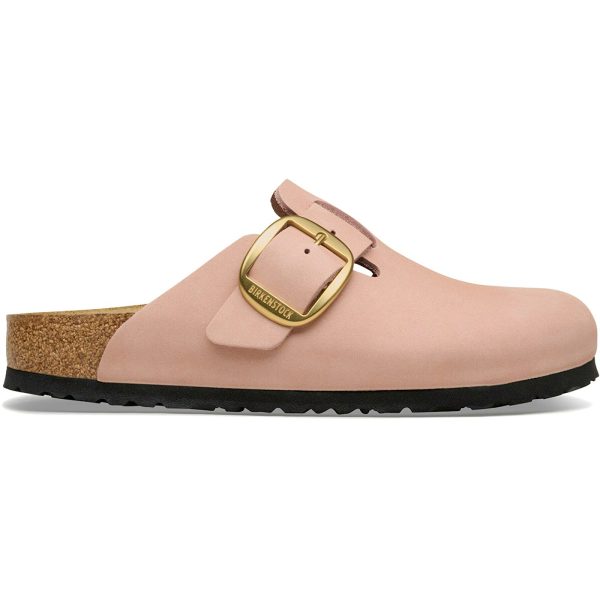 Birkenstock Boston Big Buckle Nubuck Soft Pink