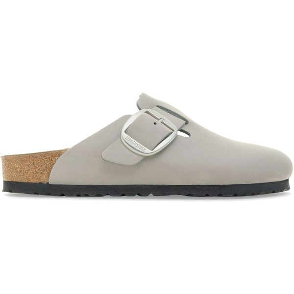 Birkenstock Boston Big Buckle Nubuck Stone Coin