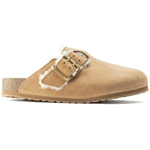 Birkenstock Boston Bold Shearling Cognac