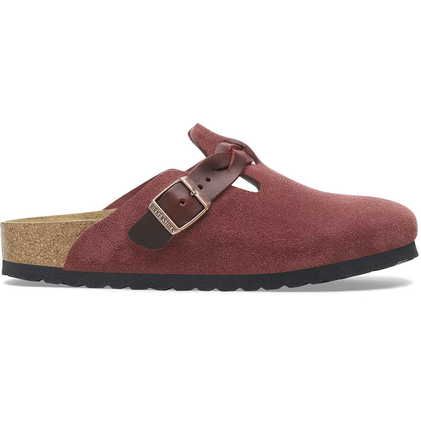 Birkenstock Boston Braided Suede Zinfandel