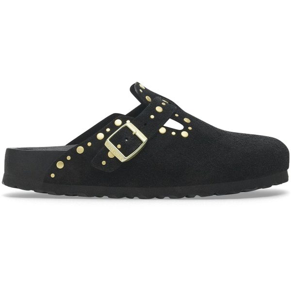 Birkenstock Boston Rivets Suede Black