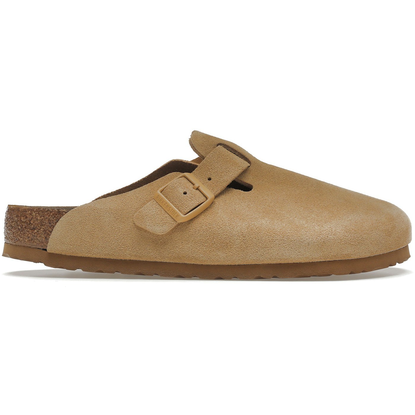 Birkenstock Boston Soft Footbed Suede Latte Cream