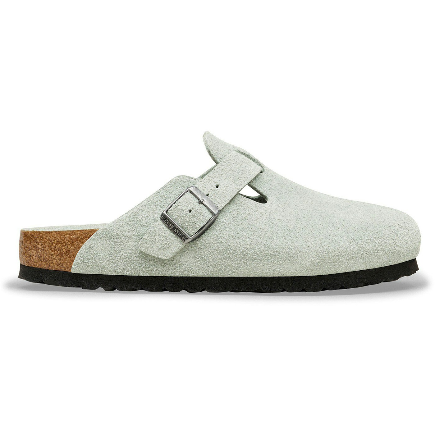 Birkenstock Boston Soft Footbed Suede Leather Pure Sage