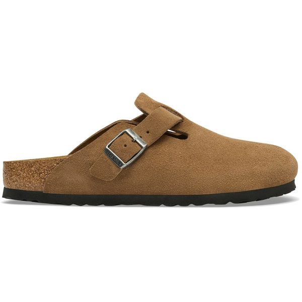 Birkenstock Boston Suede Leather Dark Tea