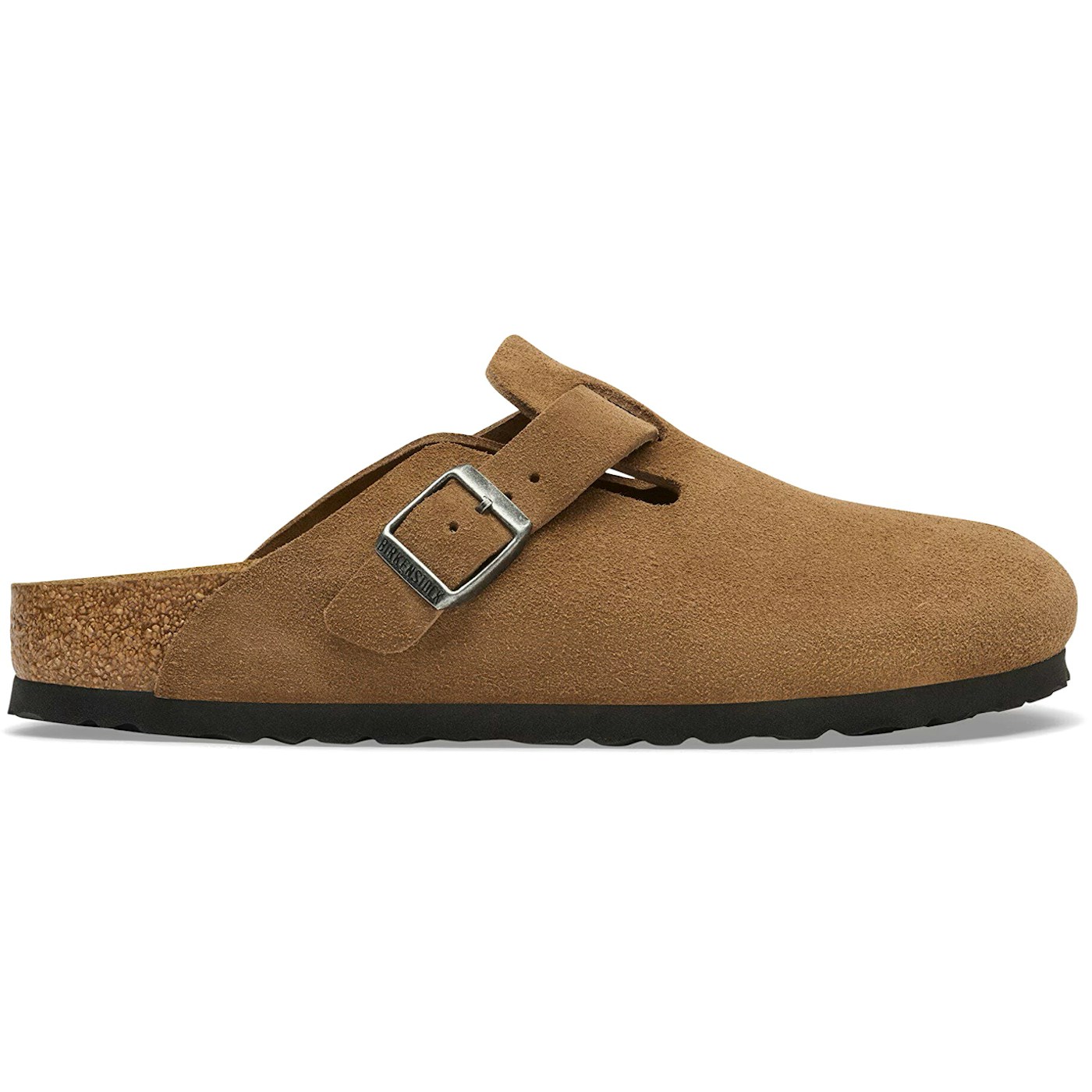 Birkenstock Boston Suede Leather Dark Tea