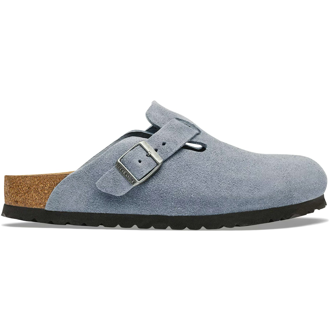 Birkenstock Boston Suede Leather Stone Blue