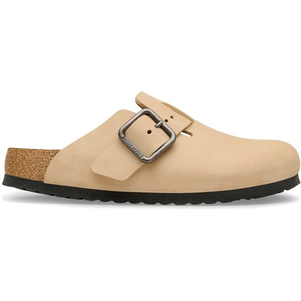 Birkenstock Boston Wire Buckle Nubuck Sandcastle