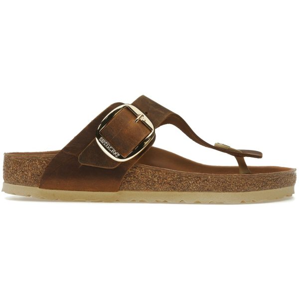 Birkenstock Gizeh Big Buckle Oiled Nubuck Cognac (Womens)