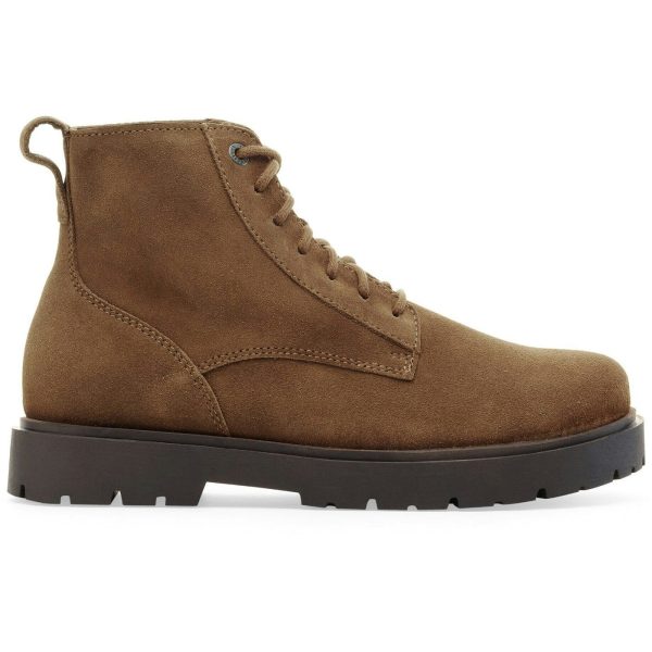 Birkenstock Highwood Lace Mid Suede Leather Dark Tea