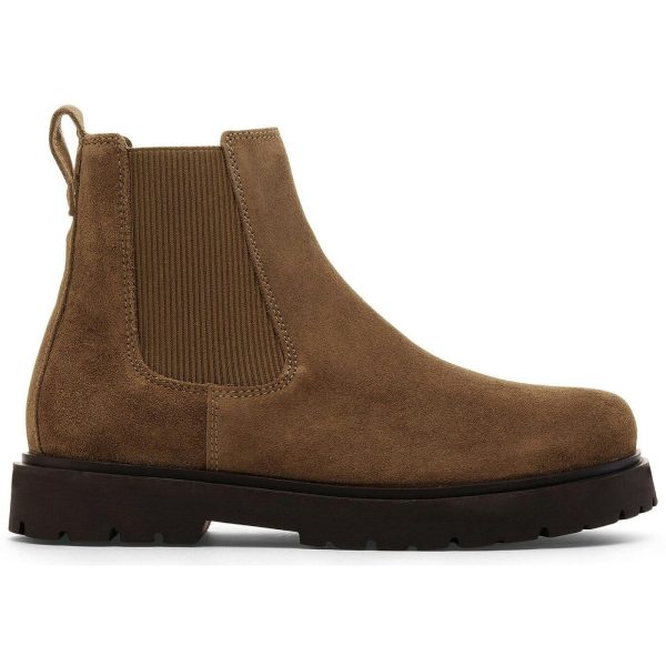 Birkenstock Highwood Slip On Suede Leather Dark Tea (Womens)