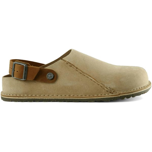 Birkenstock Lutry Premium Suede Sandals Sandcastle Cognac