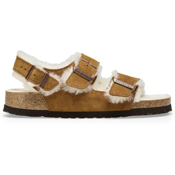 Birkenstock Milano Suede Shearling Mink