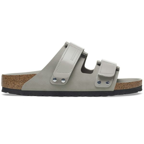 Birkenstock Uji Nubuck Leather High Shine Stone Coin