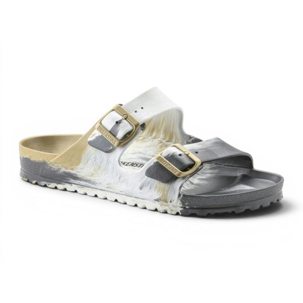 Birkenstock Unisex Arizona Essentials Slide-On Sandal Glamour Gold Multi