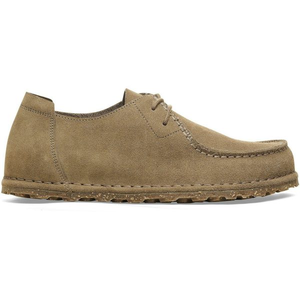Birkenstock Utti Lace Suede Leather Grey Taupe