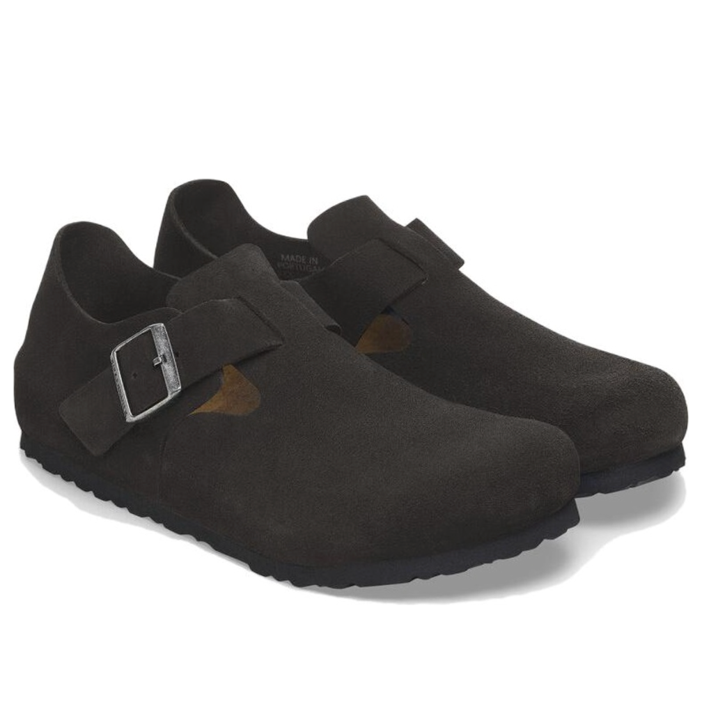 Birkenstock London Suede Leather Black 6 Birkenstock London Suede Leather Black