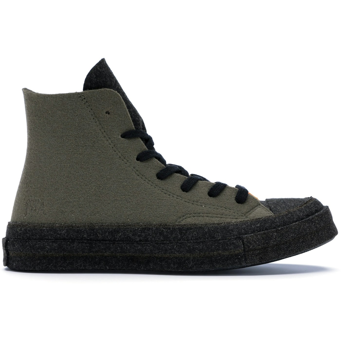 Converse Chuck Taylor All Star 70 Hi JW Anderson Felt Stone Grey Flame Orange 2 Converse Chuck Taylor All Star 70 Hi JW Anderson Felt Stone Grey Flame Orange