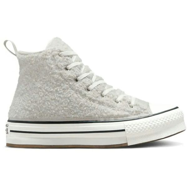 Converse Chuck Taylor All Star Hi EVA Lift Platform Sherpa Light Bone