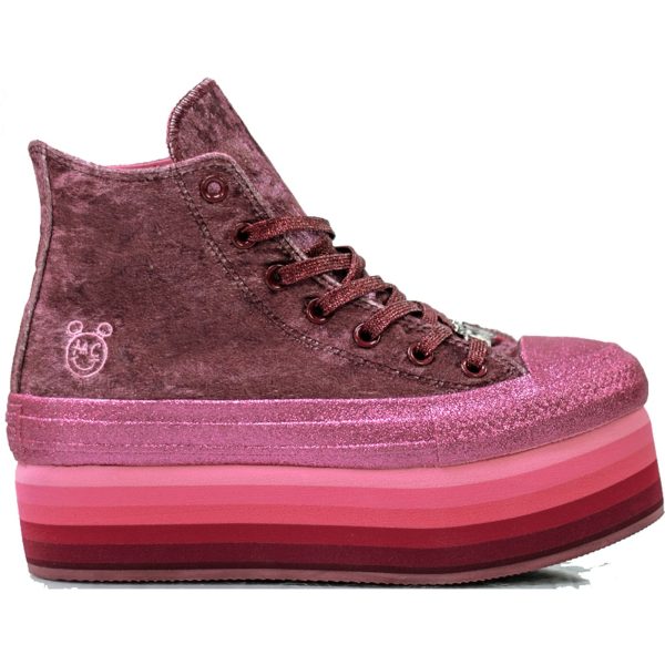 Converse Chuck Taylor All Star Lift Hi Miley Cyrus Pink (Womens)