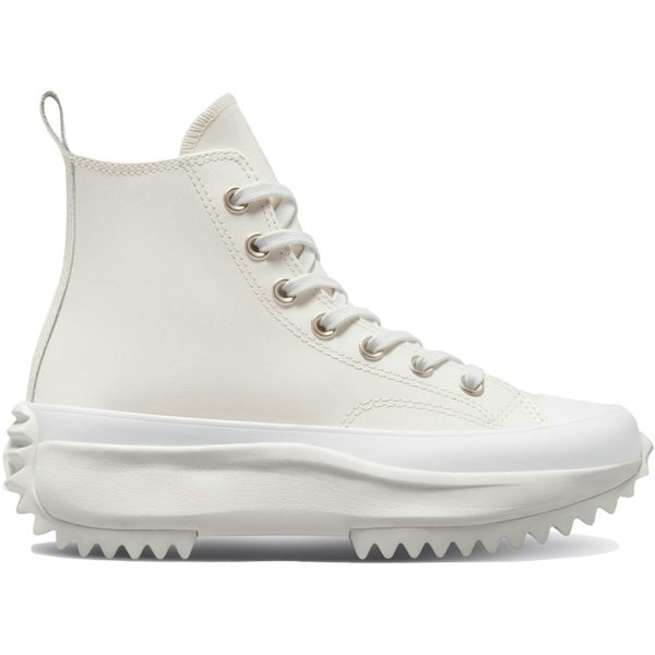 Converse Run Star Hike Platform Hi Iridescent Leather Vintage White