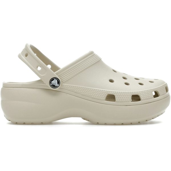 Crocs Classic Platform Clog Bone (Womens)