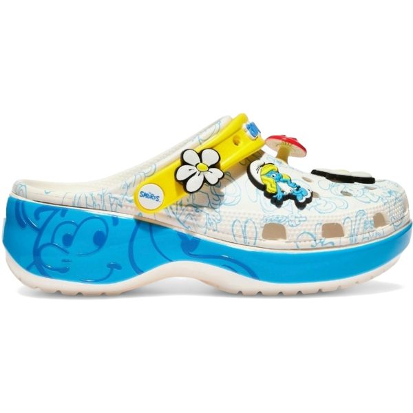 Crocs Classic Platform Clog The Smurfs (Womens)