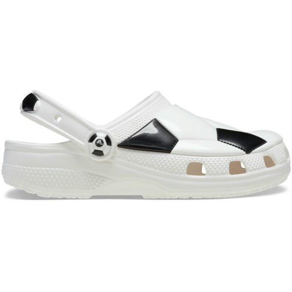 Crocs Classic Soccer Clog White Black (Kids)