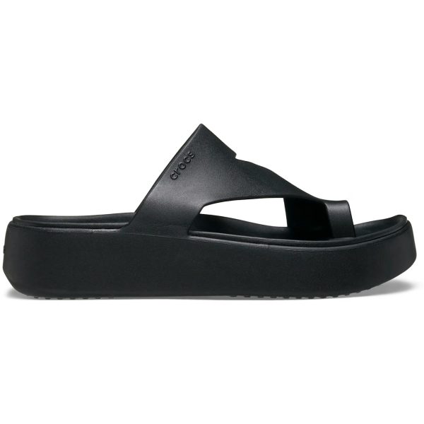Crocs Getaway Platform Toe Loop Flip Black (Womens)