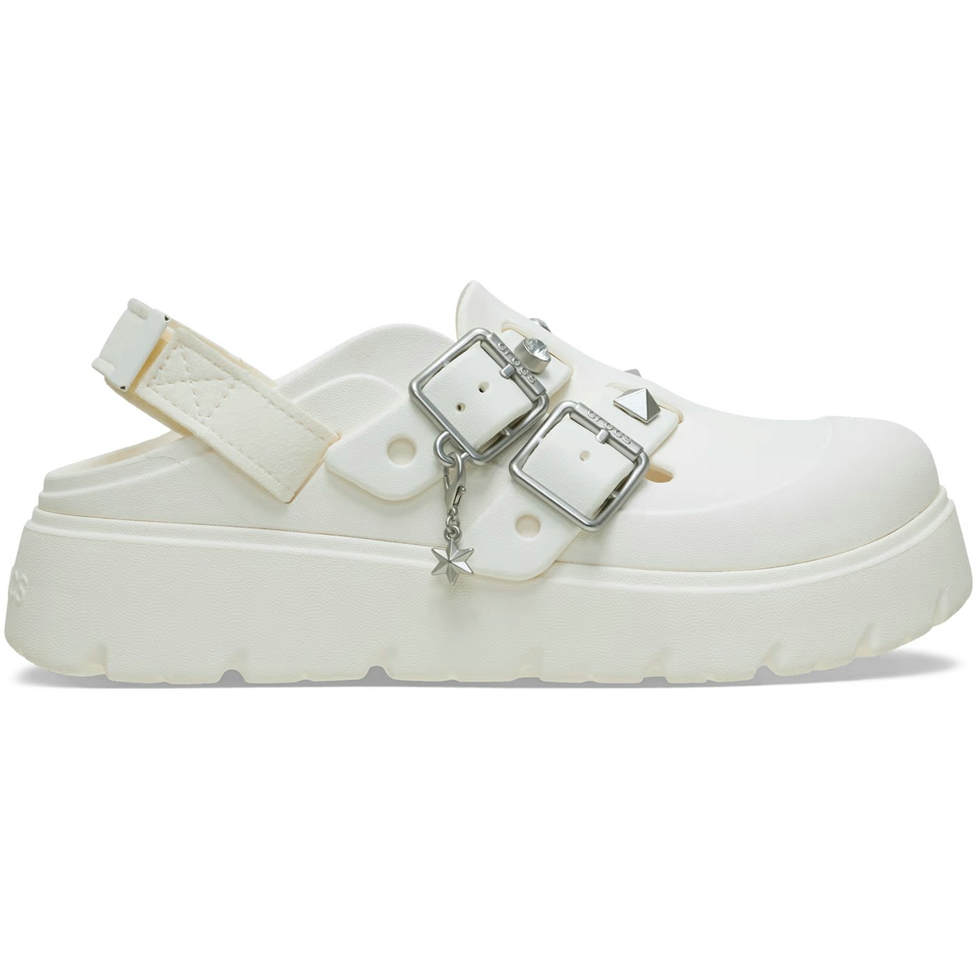 Crocs Loaferette Star Studded Clog Chalk (Womens) 1 Crocs Loaferette Star Studded Clog Chalk (Womens)