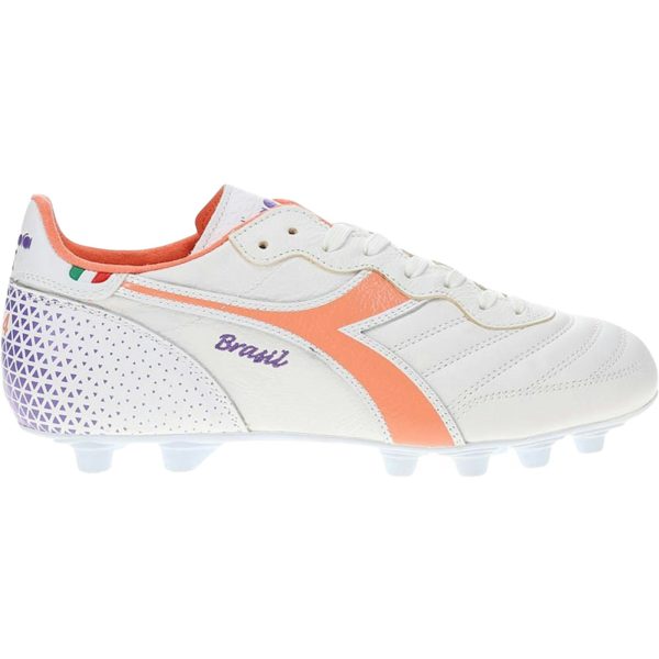 Diadora Brasil Italy OG GR LT+ MDPU FG White Fresh Salmon