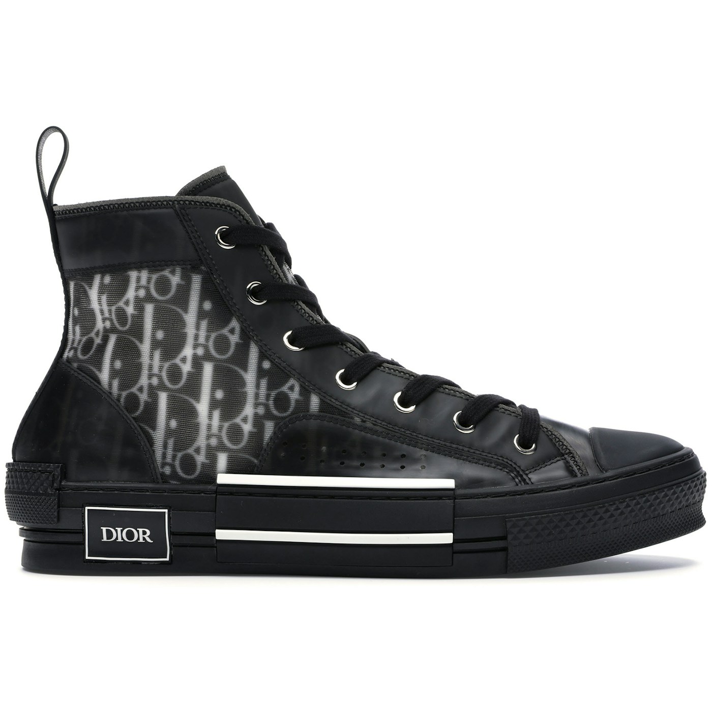 Dior B23 High Top Canvas Oblique Black
