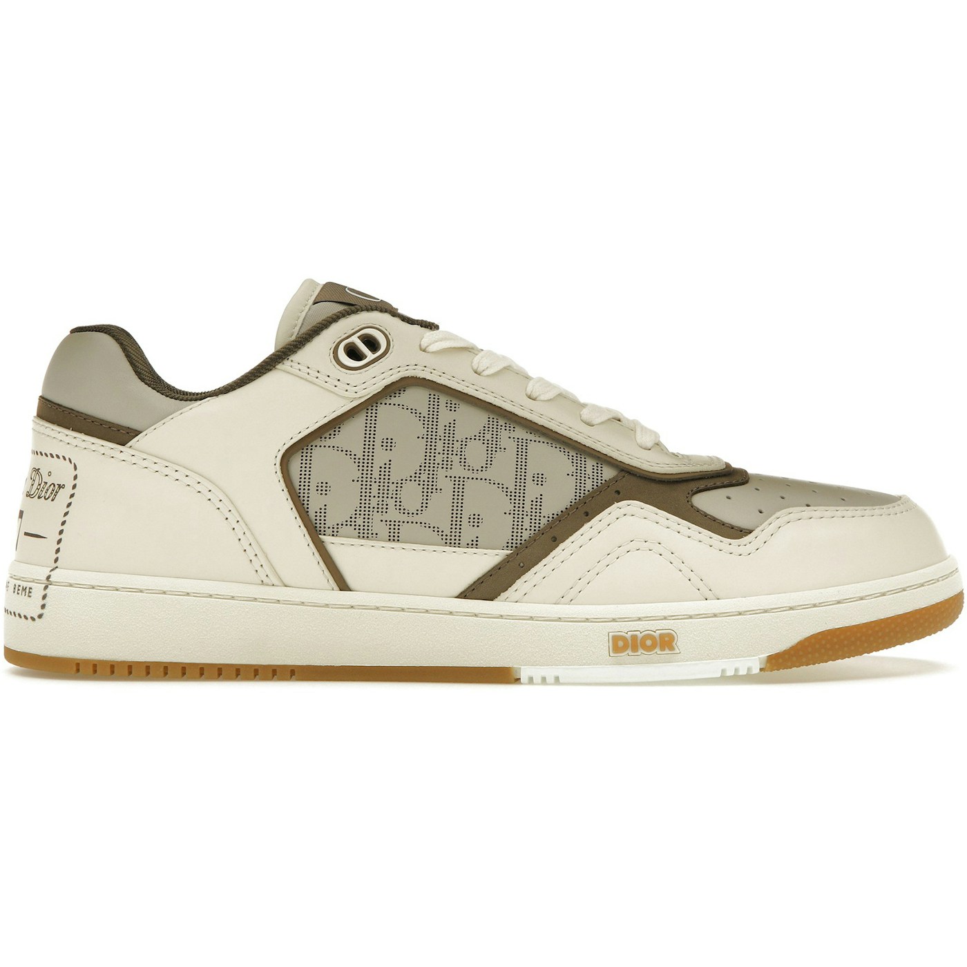 Dior B27 Low by Birkenstock Cream Greige Greige Dior Oblique