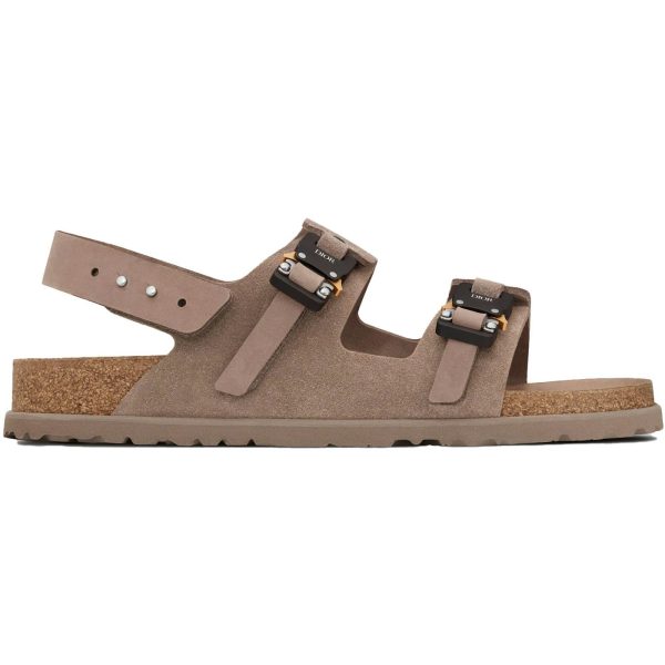 Dior By Birkenstock Milano Sandal Brown Nubuck Calfskin