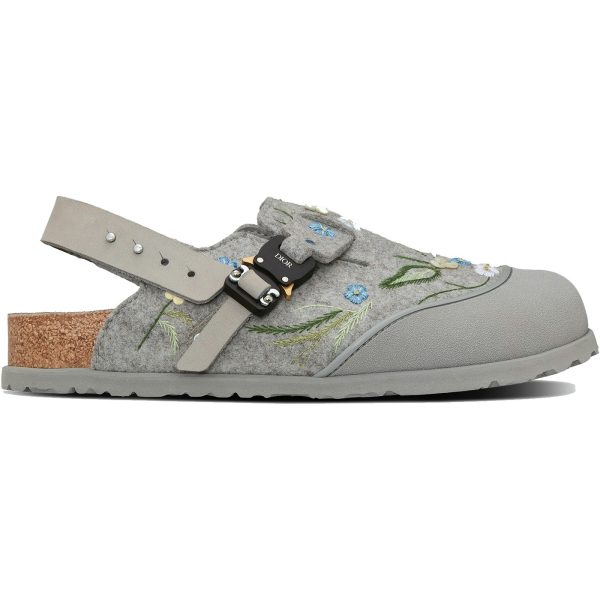 Dior by Birkenstock Mule Tokio Felted Wool Flowers