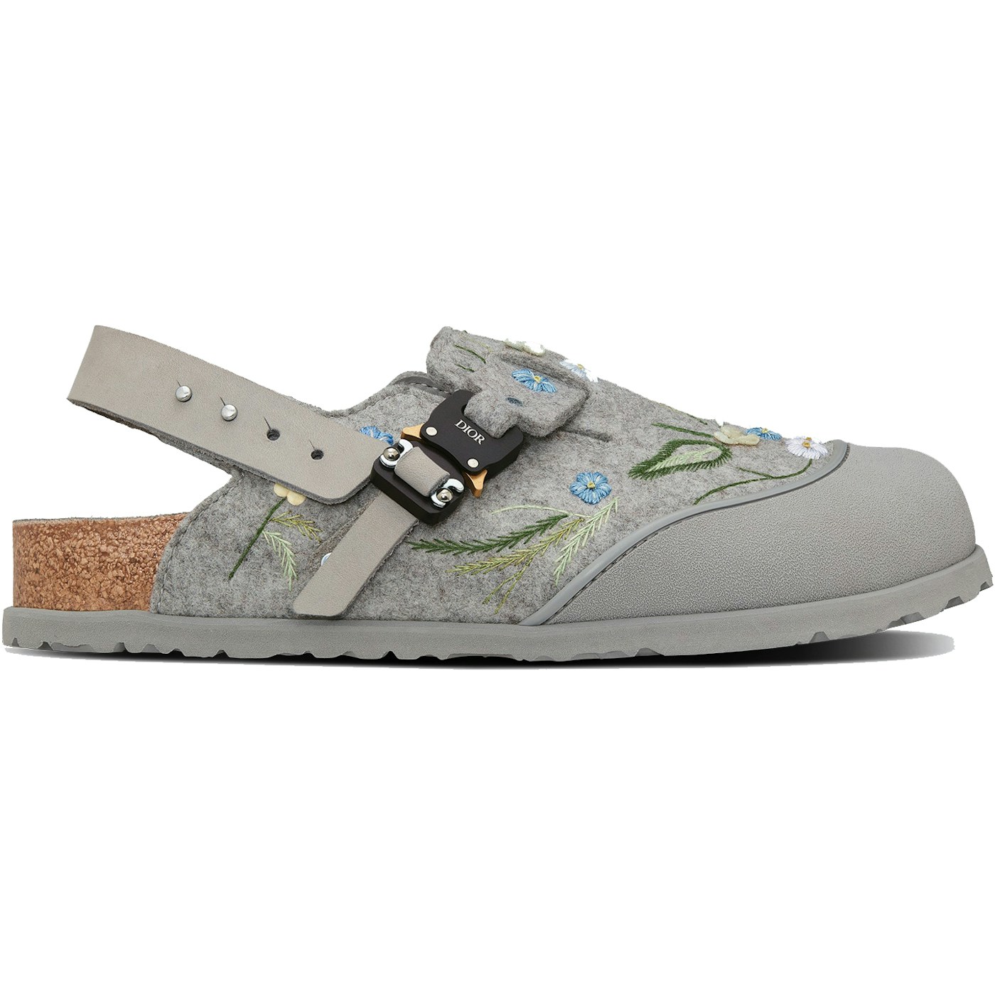 Dior by Birkenstock Mule Tokio Felted Wool Flowers